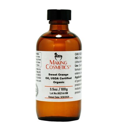 Sweet Orange Oil, USDA Certified Organic