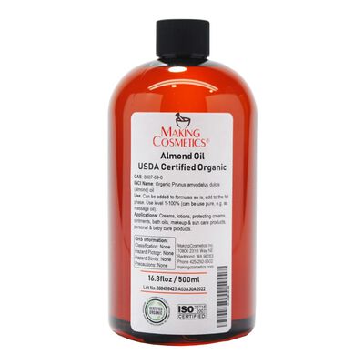 Almond Oil, USDA Certified Organic