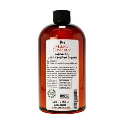 Jojoba Oil, USDA Certified Organic