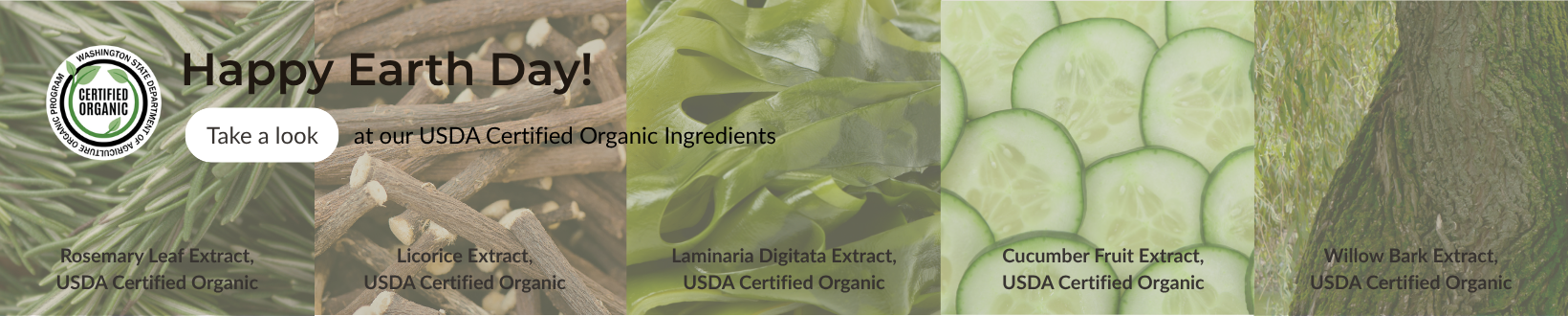 Our USDA Certified Organic Ingredients