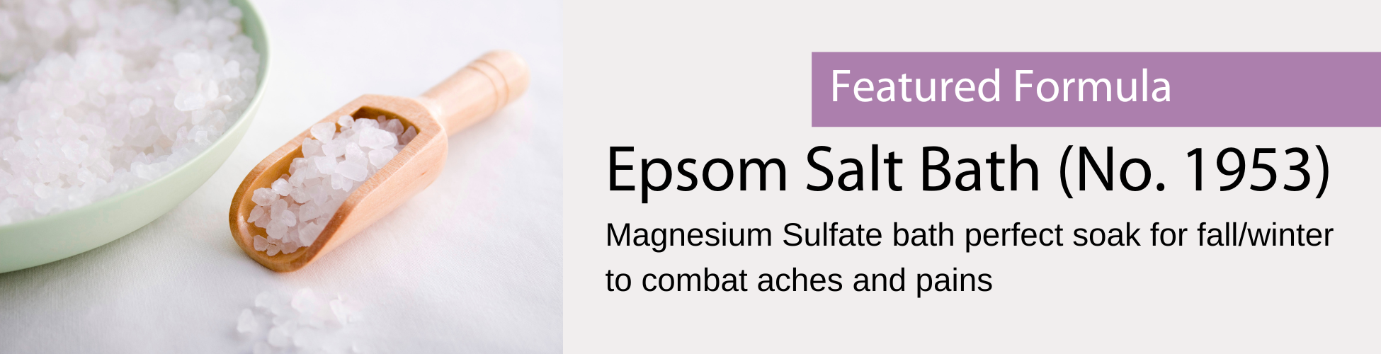 Formula for Epsom Salt Bath