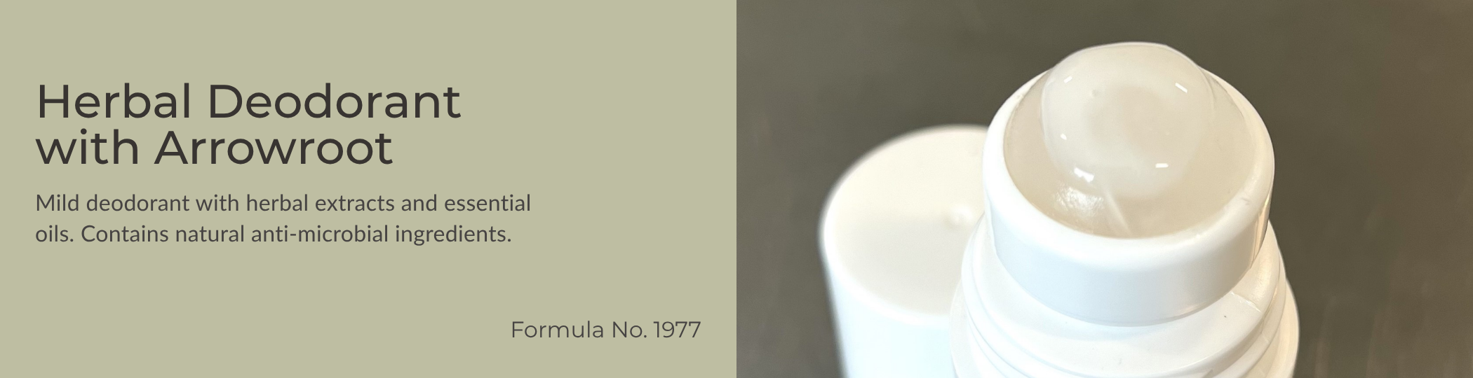 Herbal Deodorant with Arrowroot