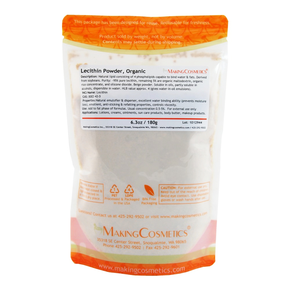 Lecithin Powder, USDA Certified Organic image number null