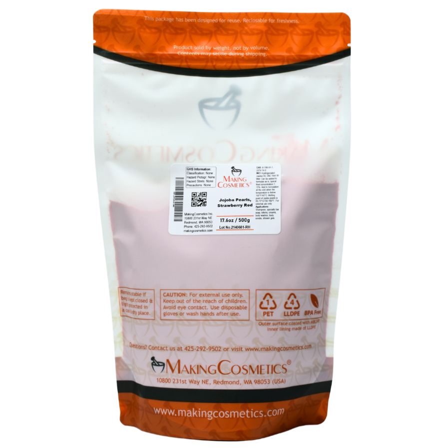 Jojoba Pearls, Strawberry Red image number 0